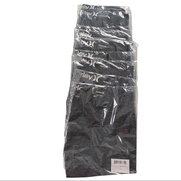 Hurley Heathered Black All Over Print Hybrid Walk Shorts Bermuda Shorts Men’s 36 - Picture 4 of 5